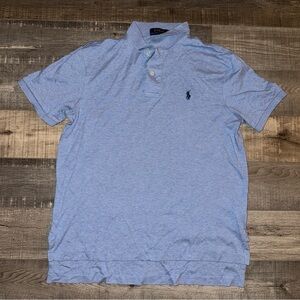 Polo by Ralph Lauren Pima soft Light Blue Polo Shirt size medium